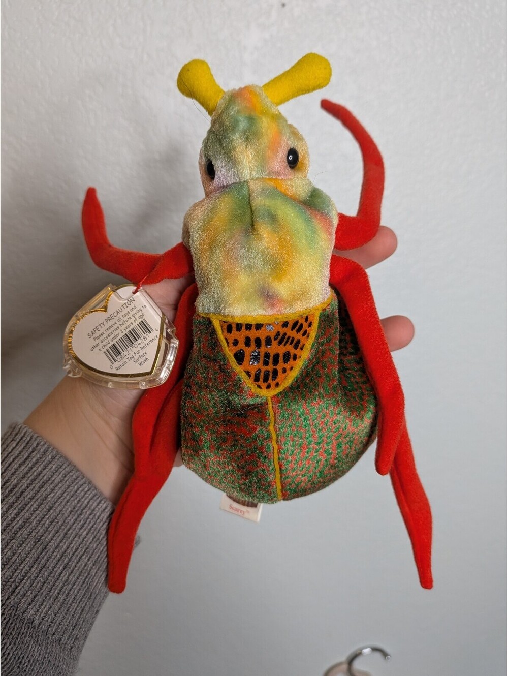 Vintage 2000 Ty Beanie Baby Scurry Beetle Bug Plush Original Tag